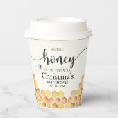 Cute Sunflower Bee Baby Shower Papieren Bekers (Voorkant)