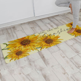 Cute Sunflower Bright Geel Je bent mijn zon Yogamat