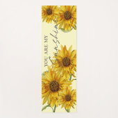 Cute Sunflower Bright Geel Je bent mijn zon Yogamat (Voorkant)