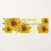 Cute Sunflower Bright Geel Je bent mijn zon Yogamat (Voorkant (horizontaal))