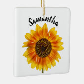 Cute Sunflower - Gepersonaliseerd Keramisch Ornament (Rechts)