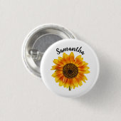 Cute Sunflower - Gepersonaliseerd Ronde Button 3,2 Cm (Voorkant /achterkant)