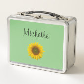 Cute Sunflower Monogram Green (Voorkant)