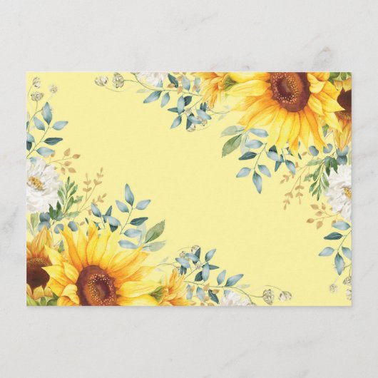 Cute Sunflower Oerwoud Monkey Baby Raffle Informatiekaartje (Achterkant)