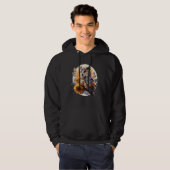 Cute Sunflower Owl Floral Watercolor Owl Hoodie (Voorkant volledig)