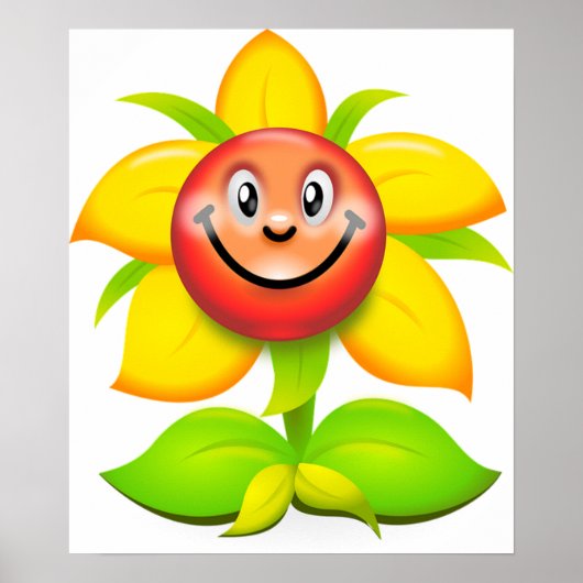 Cute Sunflower Poster (Voorkant)