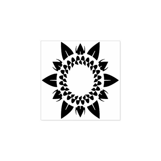 Cute Sunflower Rubberstempel (Afrduk)