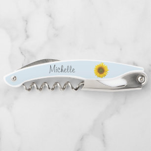 Cute Sunflower Script Blue Kurkentrekker
