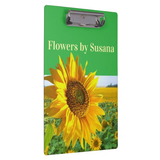 Cute Sunflowers Floral Florist Clipboard  Klembord (Rechts)