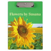 Cute Sunflowers Floral Florist Clipboard  Klembord (Voorkant)