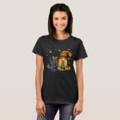 Cute Sunflowers Gnome With Scottish Terrier Dog Lo T-shirt (Voorkant volledig)