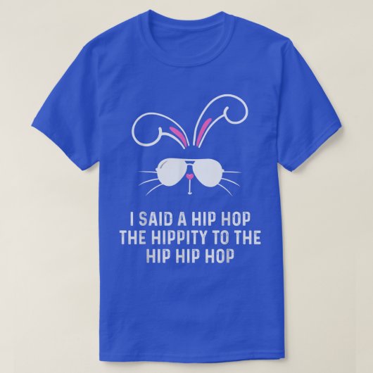 Cute Sunglass Bunny Hip Hop Hippity  Mannen Wo T-shirt (Design voorkant)