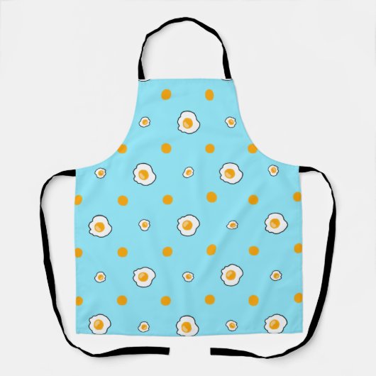 Cute Sunny Egg Yolka Dot Kitchen Schort (Voorkant)