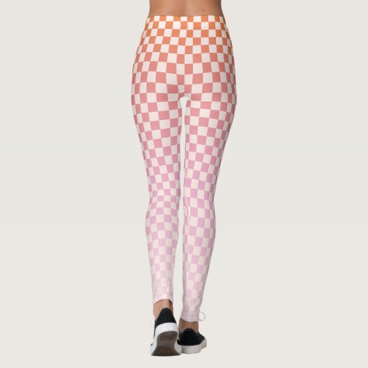 Cute Sunsel Pink Leggings (Achterkant)