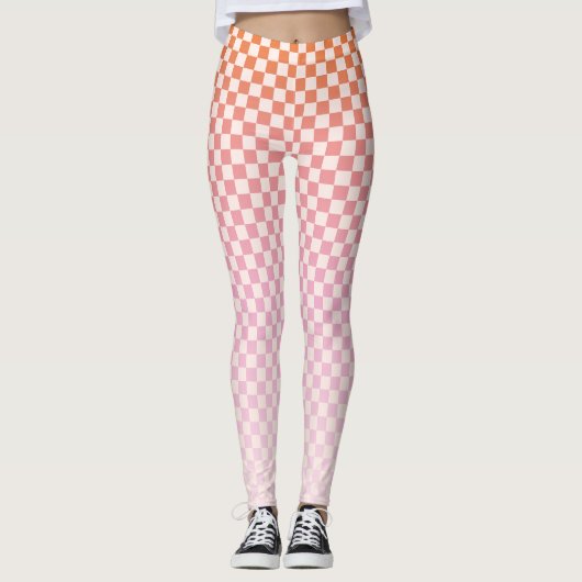 Cute Sunsel Pink Leggings (Voorkant)