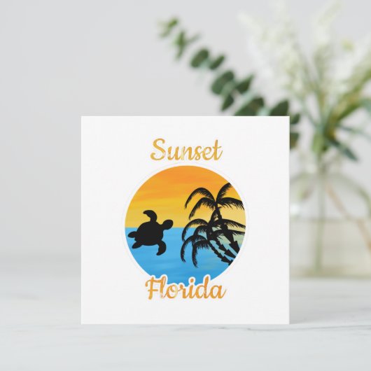 Cute Sunset in Florida (Staand voorkant)