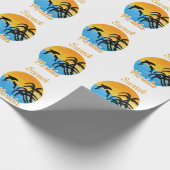 Cute Sunset in Florida Cadeaupapier (Hoek)