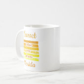 Cute Sunset in Florida Coffee Mok (Voorkant links)