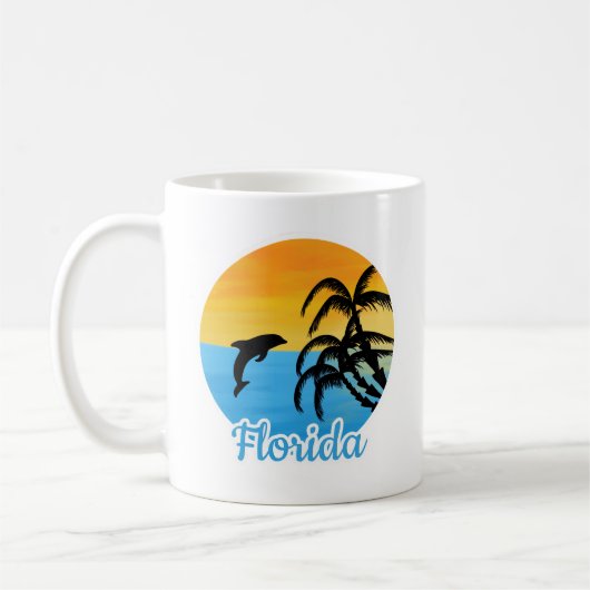 Cute Sunset in Florida Coffee Mok (Links)