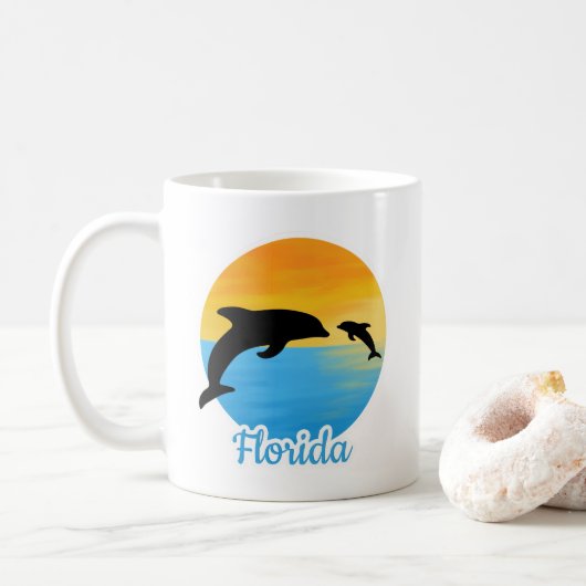 Cute Sunset in Florida Coffee Mok (Met donut)