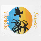 Cute Sunset in Florida Fleece Deken (Voorkant (Horizontaal))