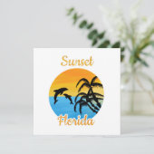 Cute Sunset in Florida Kaart (Staand voorkant)