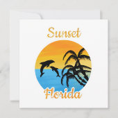 Cute Sunset in Florida Kaart (Voorkant)