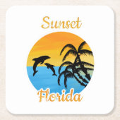 Cute Sunset in Florida Kartonnen Onderzetters (Voorkant)