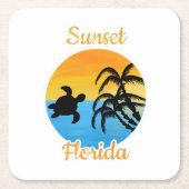 Cute Sunset in Florida Kartonnen Onderzetters (Voorkant)
