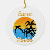 Cute Sunset in Florida Keramisch Ornament (Voorkant)