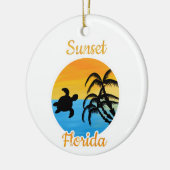Cute Sunset in Florida Keramisch Ornament (Links)