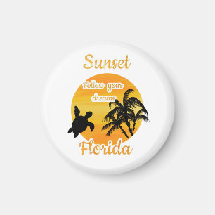 Cute Sunset in Florida Magneet