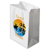 Cute Sunset in Florida Medium Cadeauzakje (Achterkant Gekanteld)