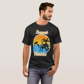 Cute Sunset in Florida met dolfijnen T-Shirt (Voorkant volledig)