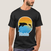 Cute Sunset in Florida met dolfijnen T-Shirt (Voorkant)