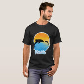 Cute Sunset in Florida met dolfijnen T-Shirt (Voorkant volledig)