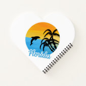 Cute Sunset in Florida met een dolfijn Notitieboek (Achterkant)