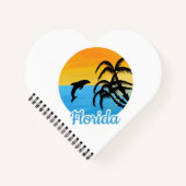Cute Sunset in Florida met een dolfijn Notitieboek (Voorkant)