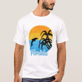 Cute Sunset in Florida met een dolfijn T-shirt (Voorkant)