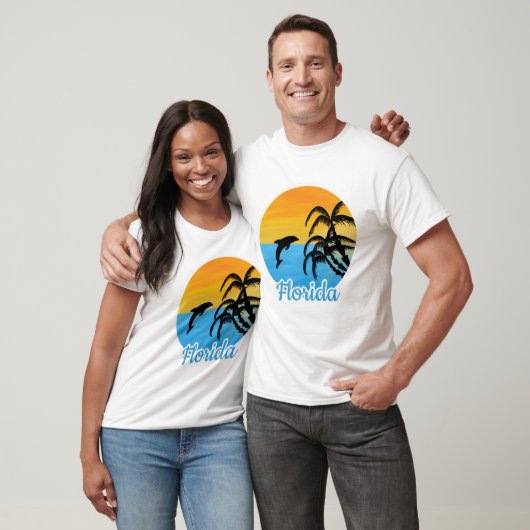 Cute Sunset in Florida met een dolfijn T-shirt (Unisex)