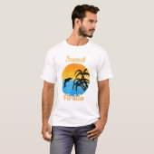 Cute Sunset in Florida met een dolfijn T-shirt (Voorkant volledig)