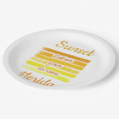 Cute Sunset in Florida Papieren Bordje (Gekanteld)