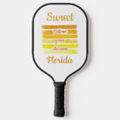 Cute Sunset in Florida Pickleball Paddle (Achterkant)