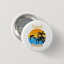 Cute Sunset in Florida Ronde Button 3,2 Cm