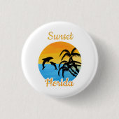 Cute Sunset in Florida Ronde Button 3,2 Cm (Voorkant)