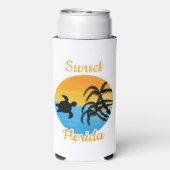 Cute Sunset in Florida Seltzer Blikjeskoeler (Seltzer Achterkant)