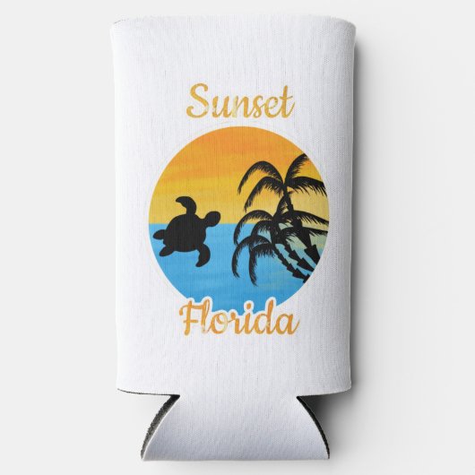 Cute Sunset in Florida Seltzer Blikjeskoeler (Voorkant)