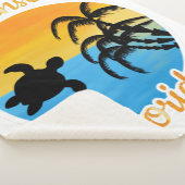 Cute Sunset in Florida Sherpa Deken (3/4)