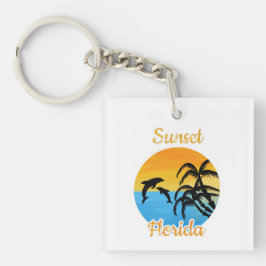 Cute Sunset in Florida Sleutelhanger