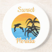 Cute Sunset in Florida Zandsteen Onderzetter (Voorkant)